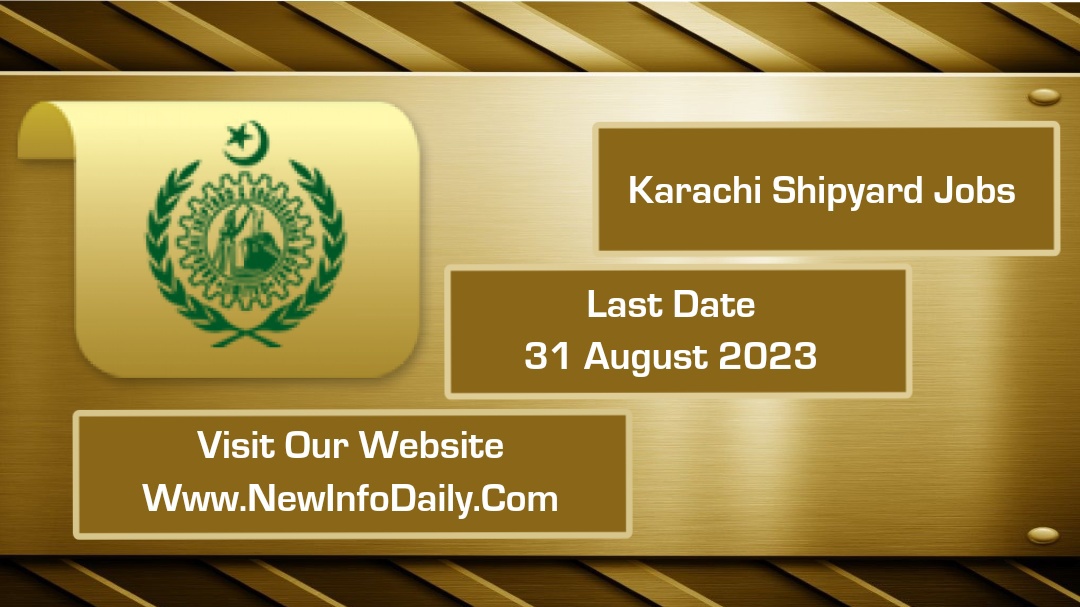 Latest Shipyard Karachi Jobs 2023
