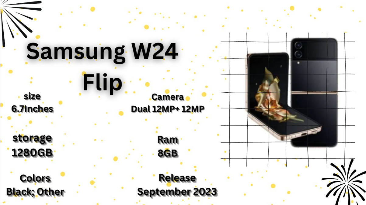 Samsung galaxy W24 Flip mobile phone